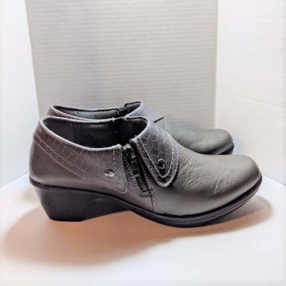 Easy Street Darcy Zipper Gray Closure Comfort Wave Shooties 9.5 New w/out Box - Picture 6 of 8